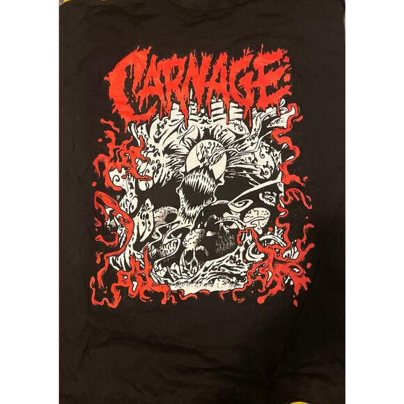 Marvel Spider-Man Carnage Skull T-Shirt | Hot Topic Sz M - Picture 3 of 5